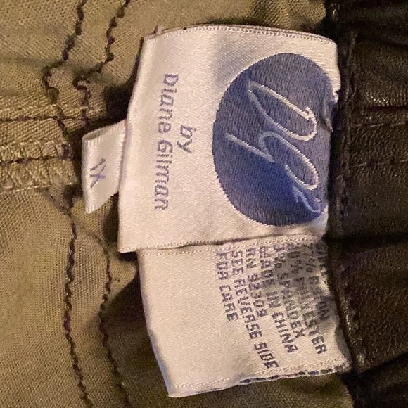 NWOT DG2 WAshable leather like brown jeans 1X, gorgeous - Picture 3 of 4